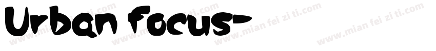 Urban focus字体转换